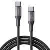 60W hraðhleðslusnúra með USB-C í USB-C tengi - 2 metrar