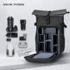 The Aspect myndavélataskan er 20 lítra en stækkanleg í 30 lítra, höggvarin, vatnsheld & slitþolin