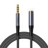 HiFi 1,2m hljóðsnúru framlenging mini-jack 3,5mm karl yfir í mini-jack 3,5mm kona