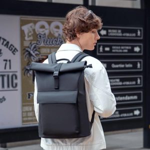 Alternative view of Minimalism Ⅰ er stílhreinn & léttur 16 lítra stækkanlegur í 22 lítra bakpoki fyrir 15,6" – 17,3" fartölvur, YKK rennilásar og þægileg hönnun fyrir daglega notkun